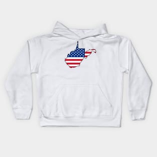 West Virginia USA Kids Hoodie